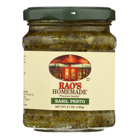 Rao's Homemade Basil Pesto Sauce - (Pack of 6) 6.7 Oz  - Authentic Italian Flavor