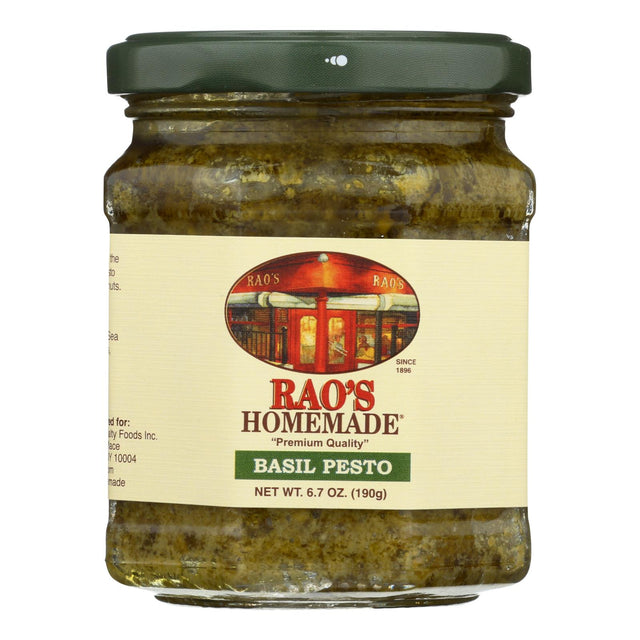 Rao's Homemade Basil Pesto Sauce - (Pack of 6) 6.7 Oz  - Authentic Italian Flavor