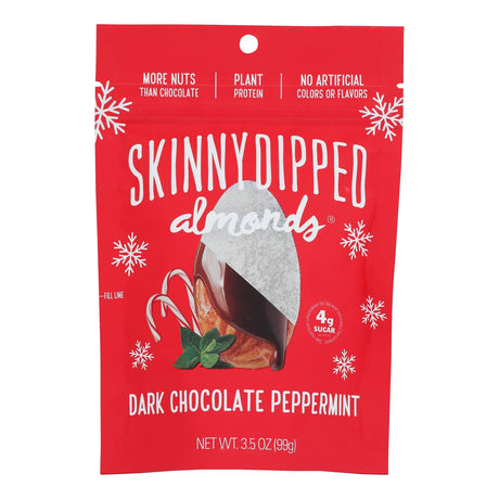 Skinnydipped Dark Chocolate Peppermint Almonds 10ct Holiday Treat-Delicious!