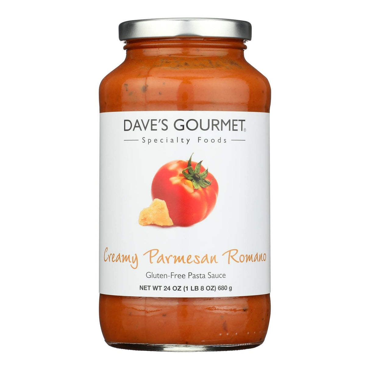 Dave's Gourmet Creamy Parmesan Romano Pasta Sauce - 6 x 24 oz