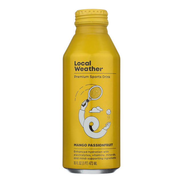 Local Weather Mango Passion Fruit Sparkling Drink - 12/16 fl oz