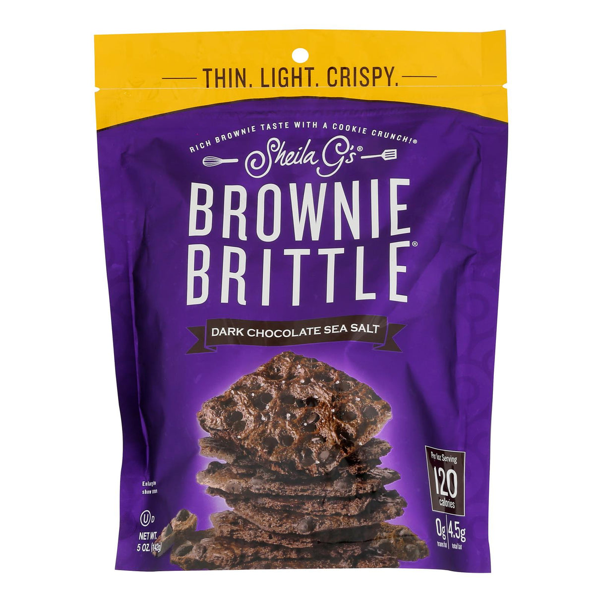 Sheila G's Brownie Brittle Dark Chocolate Sea Salt - 5 oz - 6 Count