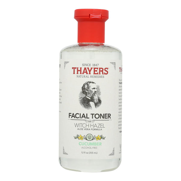 Thayers Natural Remedies Witch Hazel Cucumber Facial Toner, Alcohol-Free, 12 fl oz