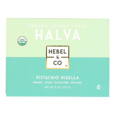 Hebel & Co. Halva Organic Pistachio Nigella Seeds - 8 oz - (Pack of 12) - Gourmet Sesame Dessert