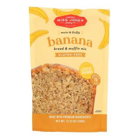 Miss Jones Gluten Free Banana Bread Muffin Mix | Shop Baking Co - 6 Count