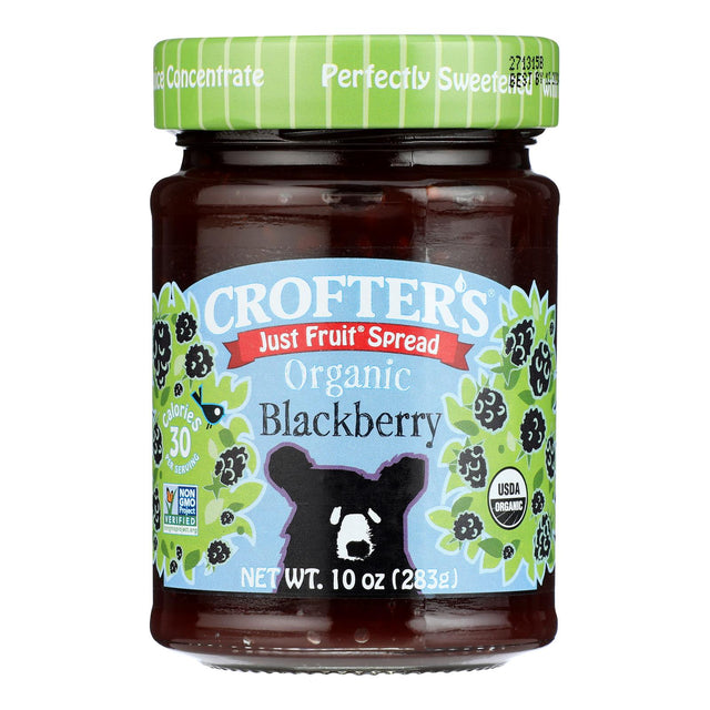 Crofter's Organic Just Fruit Blackberry Spread - 10 Oz - 6 Pack