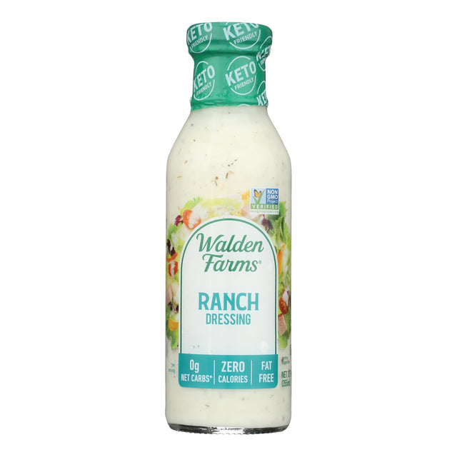 Walden Farms Ranch Dressing: Calorie Free, 6 Bottles | Low Carb & Sugar Free