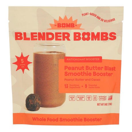 The Bomb Co. Blender Bombs - Peanut Butter Cacao Energy Bites - 1.5 Oz Each