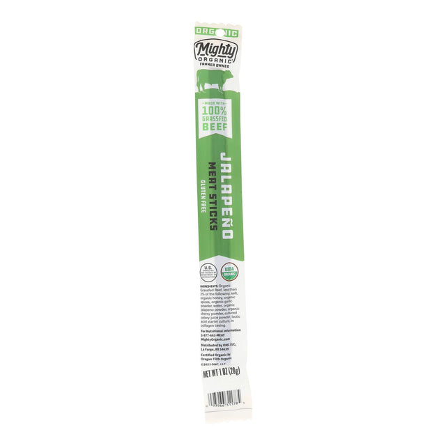 Mighty Organic Grass-Fed Beef Breakfast Sticks, Jalapeno, 24 x 1 oz.