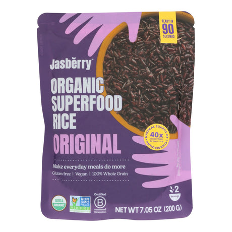 Jasberry Rice Original Superfood: High Fiber & Antioxidants 6x7.05 Oz