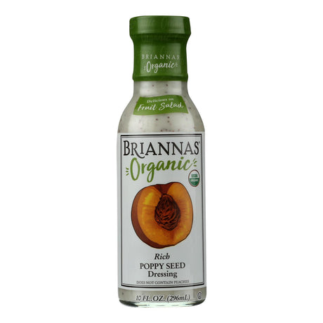Brianna's Organic Poppy Seed Salad Dressing - Pack of 6 - 10 fl oz