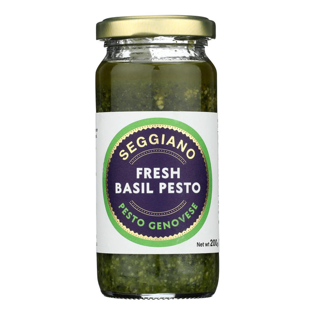 Seggiano Fresh Basil Pesto Genovese - Pack of 6 - 7 Oz - Authentic Italian Recipe