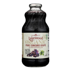 Lakewood Organic Concord Grape Juice, 32 Fl Oz  - Pack of 6