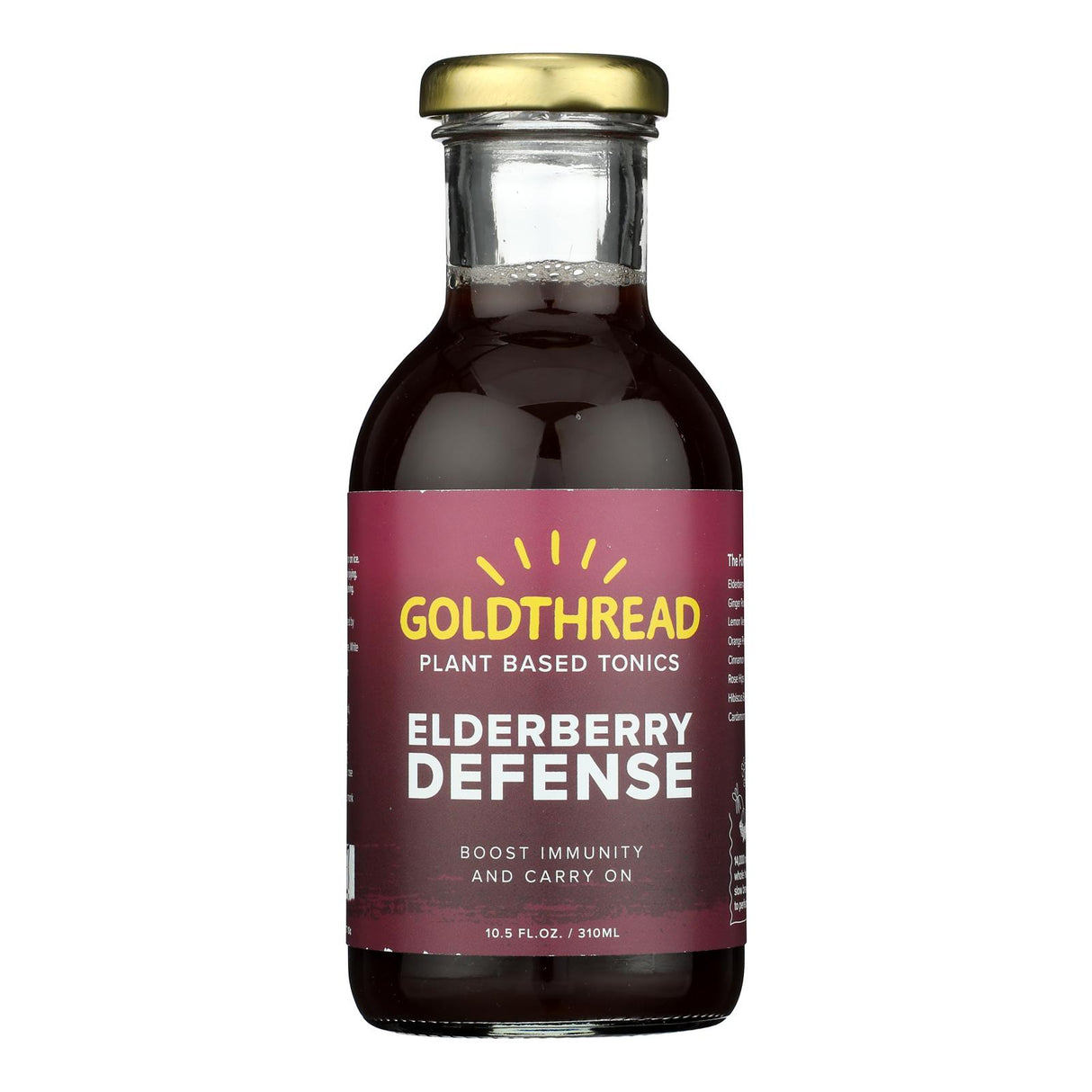 Goldthread Plant Based Tonic Elberry Defense, 12 x 10.5 fl oz