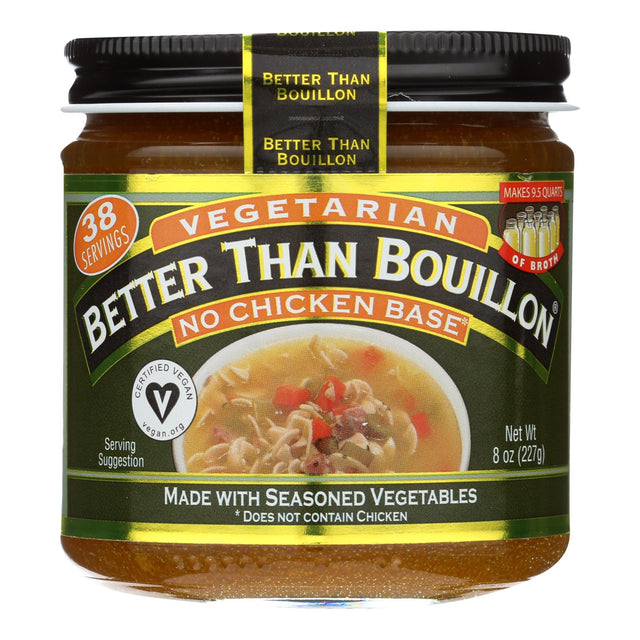 Better Than Bouillon No Chicken Base - 8 Oz  (Pack of 6) - Vegan Chicken Flavoring