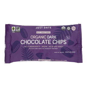 Just Date Syrup Dark Chocolate Chip - Date Sweetened - 6-7 oz (Pack of 6)