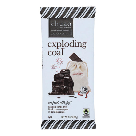 Chuao Chocolatier Exploding Coal Dark Chocolate Bar | Case of 12 - Shop Now