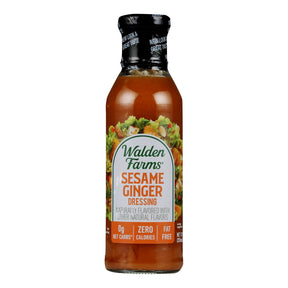 Walden Farms Sesame Ginger Dressing (Pack of 6) - Sugar-Free, Calorie-Free, Gluten-Free - 12 fl oz