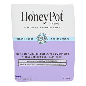 The Honey Pot Postpartum Herbal Pads - 12- Soothing Comfort After Birth