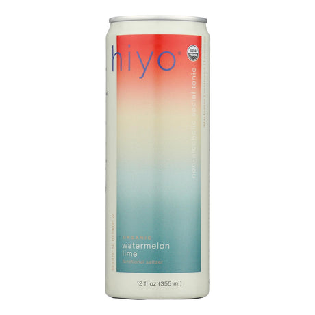 Hiyo Watermelon Lime Seltzer - 12 x 12 fl oz  - Organic Sparkling Water
