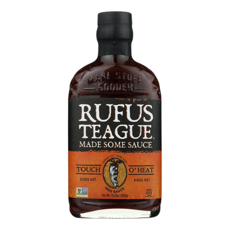 Rufus Teague Touch O'Heat BBQ Sauce 6-Pack: Spicy & Flavorful - 16 Oz Bottles