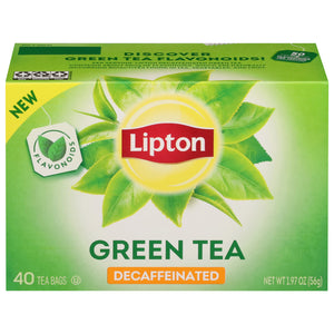 Lipton Decaf Green Tea Bags, 240 Count (Pack of 6)
