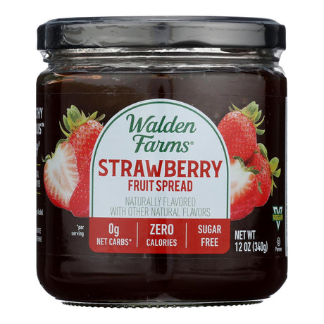Walden Farms Strawberry Fruit Spread - Pack of 6 - 12 Oz - Sugar-Free & Calorie-Free