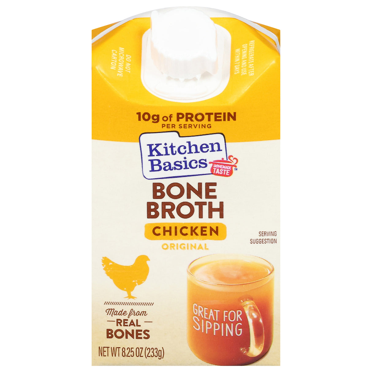 Kitchen Basics Chicken Bone Broth 12-Pack: Rich & Flavorful Broth, 8.25 oz