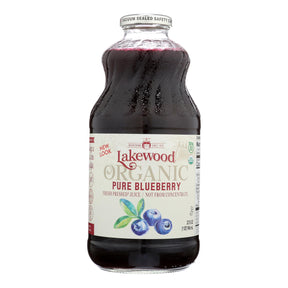 Lakewood Blueberry Juice, 32 fl oz (6-Pack) | Pure, Organic & Nutrient-Rich