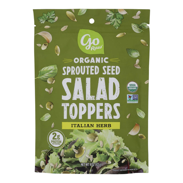 Go Raw Sunflower Seeds Italian Herb 6-Pack: Sprouted Seeds, Great Taste! Go Raw