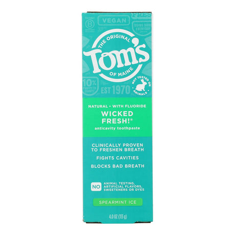 Tom's of Maine Wicked Fresh! Spearmint Ice Toothpaste - 4 oz, 6-Pack