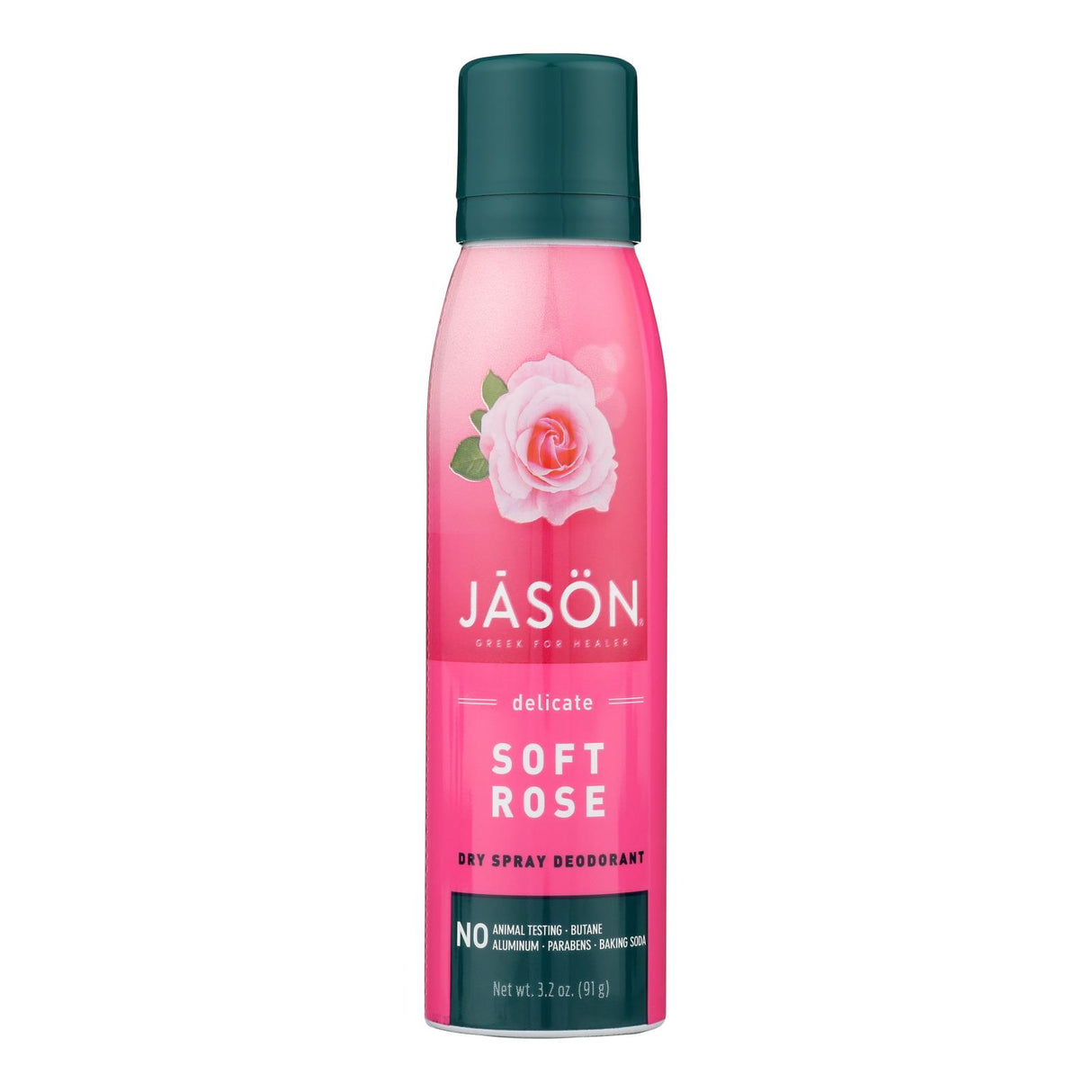 Jason Natural Deodorant Spray Soft Rose - 3.2 oz
