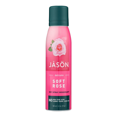 Jason Natural Deodorant Spray Soft Rose - 3.2 oz