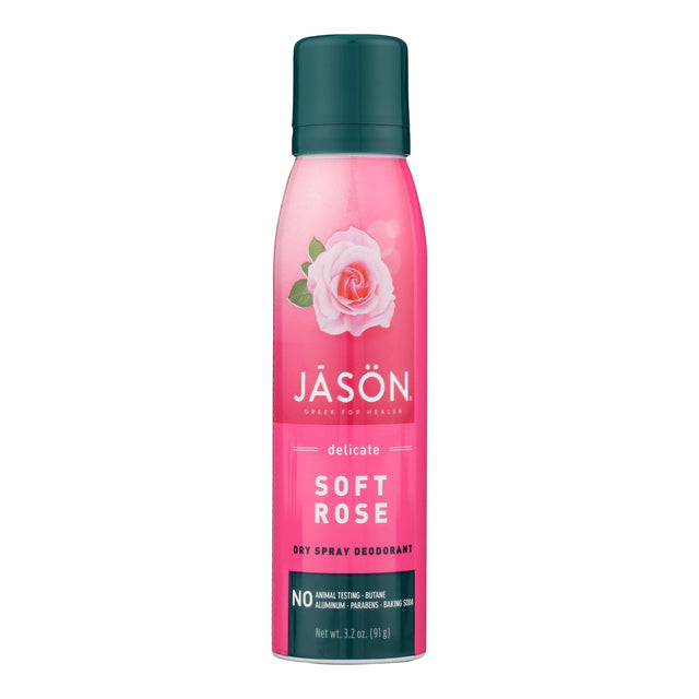 Jason Natural Deodorant Spray Soft Rose - 3.2 oz