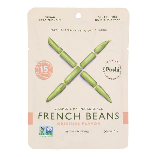 Poshi French Bean Snack, Marinated Original, Pack of 10 - 1.76 Oz