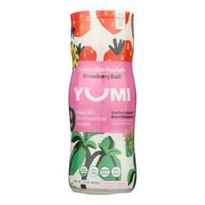 Yumi Puffs: Organic Strawberry Basil Baby Snacks, 1.5 oz Single Pack