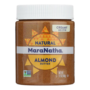 Maranatha Almond Butter - Creamy No Stir, 12 oz  (Pack of 6)