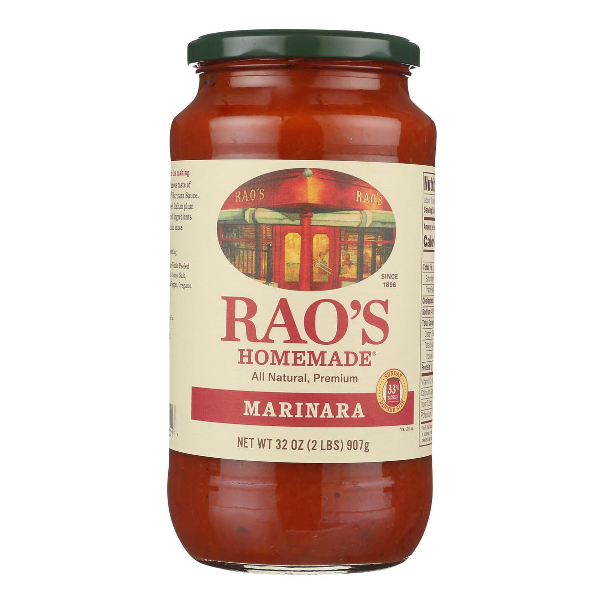 Rao's Homemade Marinara Sauce - 6 x 32 oz - Premium All Natural Tomato Sauce