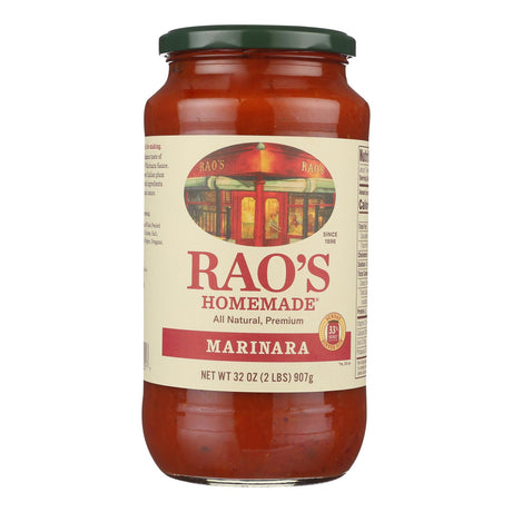 Rao's Homemade Marinara Sauce - 6 x 32 oz - Premium All Natural Tomato Sauce