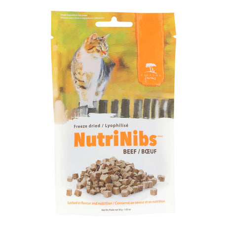 Caledon Farms Beef Nibbles Cat Treats - 8 x 1.05 Oz Pouches