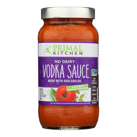 Primal Kitchen Organic Vodka Sauce, No Dairy, 23.5 oz  (Pack of 6)