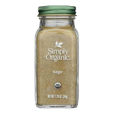 Simply Organic Ground Sage 1.2 oz 6-Pack | USDA Organic Culinary Herb Seasoning