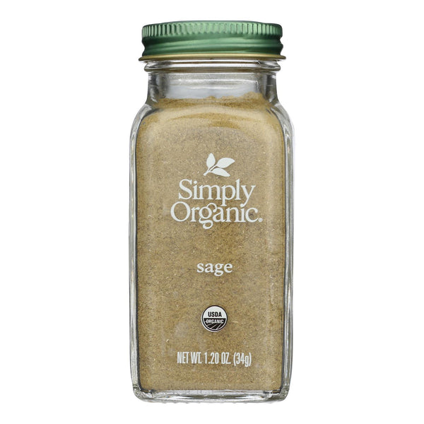 Simply Organic Ground Sage 1.2 oz 6-Pack | USDA Organic Culinary Herb Seasoning