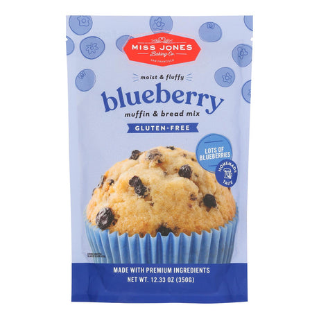 Miss Jones Baking Co. Gluten-Free Blueberry Muffin & Bread Mix - 6 Count, 12.35 oz Each