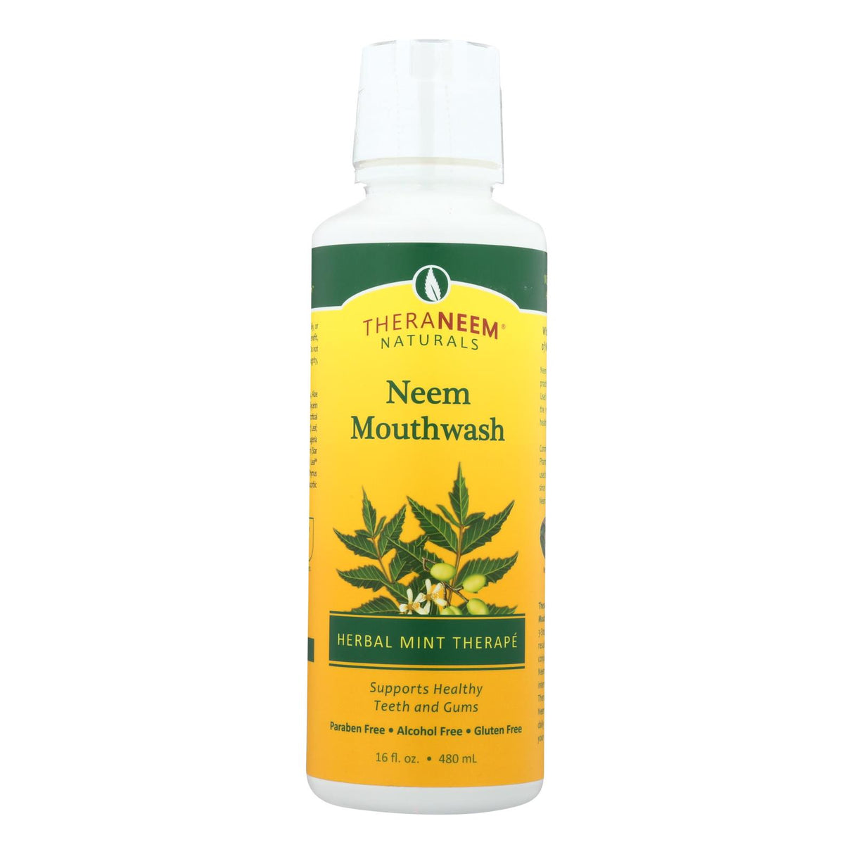 Theraneem Naturals Herbal Mint Neem Mouthwash - 16 fl oz