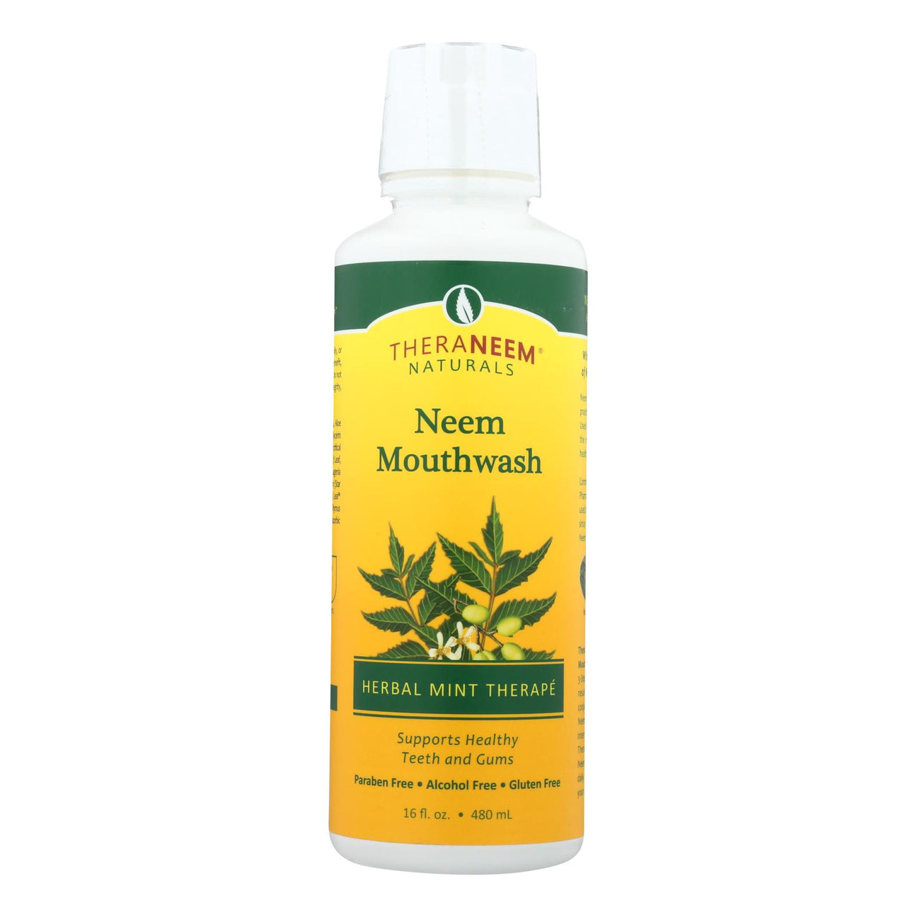 Theraneem Naturals Herbal Mint Neem Mouthwash - 16 fl oz