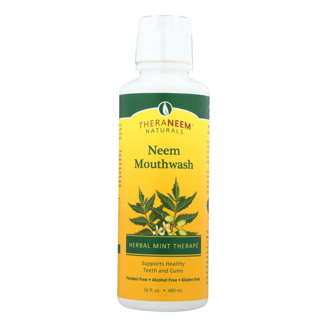 Theraneem Naturals Herbal Mint Neem Mouthwash - 16 fl oz