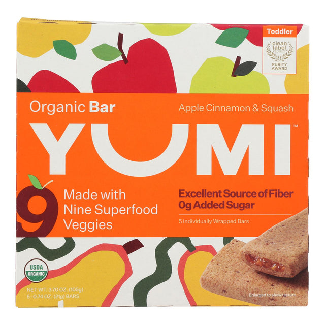 Yumi Apple Cinnamon Squash Bar - Organic Baby Food - 3.7 oz.