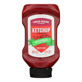 True Made Foods No Sugar Added Ketchup Squeeze  (Pack of 6 - 18.5 oz)