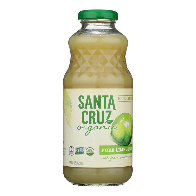 Santa Cruz Organic Lime Juice, 16 fl oz (Pack of 8)